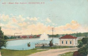 Rochester NY, New York - Mount Hope Reservoir at Highland Park - pm 1908 - DB