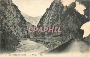 Old Postcard The Valley of the var Mescia