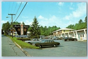 1960 St. Johnsbury Vermont Postcard Maple Center Motel Hastings St. Hotel Lodge