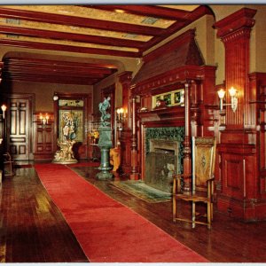 c1950s Proctor, Vt. Wilson Castle Reception Hall Mahogany Woodwork Antiques A219