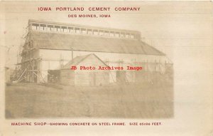 IA, Des Moines, Iowa, RPPC, Iowa Portland Cement Co, Machine Shop