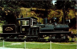 Port Alberni, Vancouver Island BC Canada  OLD TWO SPOT TRAIN LOCOMOTIVE Postcard