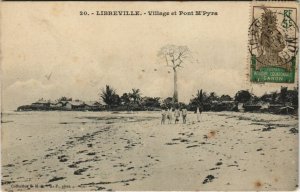 PC LIBREVILLE VILLAGE ET PONT M'PYRA GABON AFRICA (A23447)