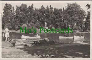 Kent Postcard - Boating Lake, Memorial Park, Herne Bay  Ref.RS29433