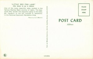 Postcard Little Red Fish Lake Idaho 