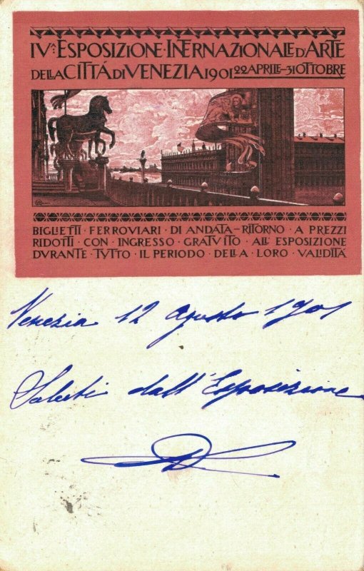 Esposizione Internazionale D'Arte Della Città di Venezia - 1901 04.28