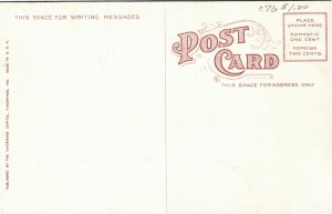 Postcard IN Knox County Vincennes Post Office Building ~1910 S9