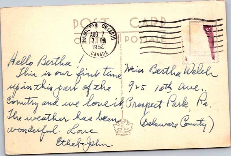 Postcard BUILDING SCENE Hamilton Ontario ON AK5307