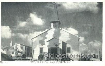 Typical Chapel Camp Pickett, VA, USA Military Unused 