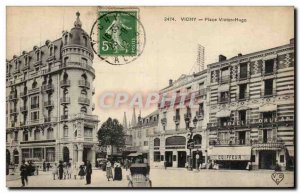 Old Postcard Vichy Place Victor Higo