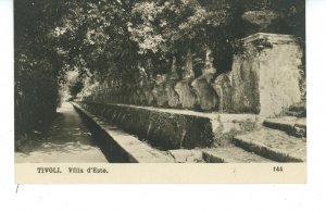 Italy - Tivoli. Summer Villa Pathway, Water Feature  RPPC