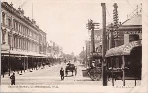 Cashel Street Christchurch New Zealand NZ Unused S.M. & Co Series Postcard H52