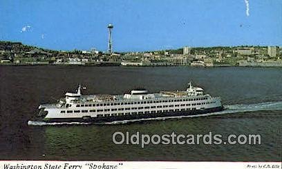 Washington State Ferry, Spokane, Washington, WA USA Ferry Ship Unused 