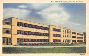 New Charity Hospital Pineville Louisiana 1940 linen postcard