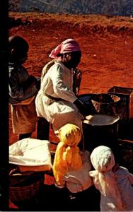 Haiti Furcy Preparing Corn Meal