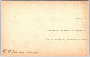 Siracusa Fiume Anopo Con Piante Di Papiri Italy Riverview Antique Postcard