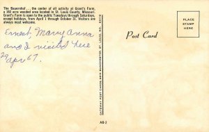 Postcard Missouri The Bauernhof Grant�s Farm Unposted 