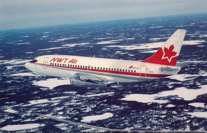 NWT Air Boeing B-737-210C Advanced West Of Yellowknife International Airport