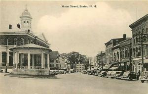 NH, Exeter, New Hampshire,  Water Street, Meriden Gravure No. 373A