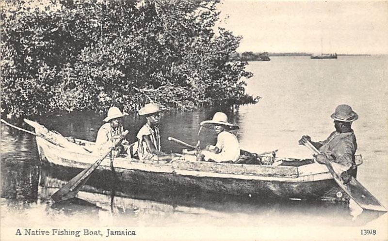 A Native Fishing Boat Jamaica Unused 