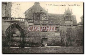 Old Postcard Caen Museum of Antique Facade of the 15th