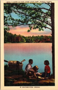 Fairy Stone State Park Patrick County Southwestern Virginia VA Linen Postcard 