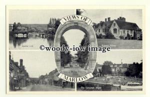 tq2387 - Bucks - Multiview x 5 of Various Sights around Marlow Town - Postcard 