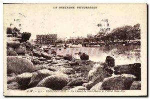 Postcard Old Picturesque Brittany Ploumanach the Channel of Saint Guirec and ...