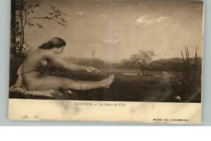 Nude Woman Ranvier c1910 Postcard