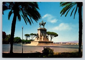 Gianicolo Hill Garibaldi Monument ROME Italy 4x6Vintage Postcard 0294