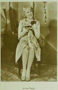 1930's RPPC Anita Page Movie Star Ross Verlag Dutch Real Photo Postcard P107