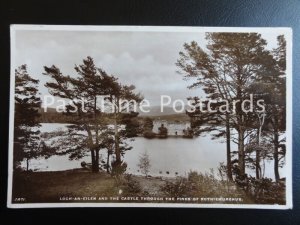 c1937 RP - LOch an Eilen and the CAstle Through the Pines of Rothiemurchus