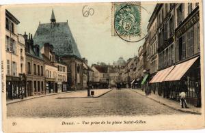 CPA DREUX - Vue prise de la place St-Gilles (179776)