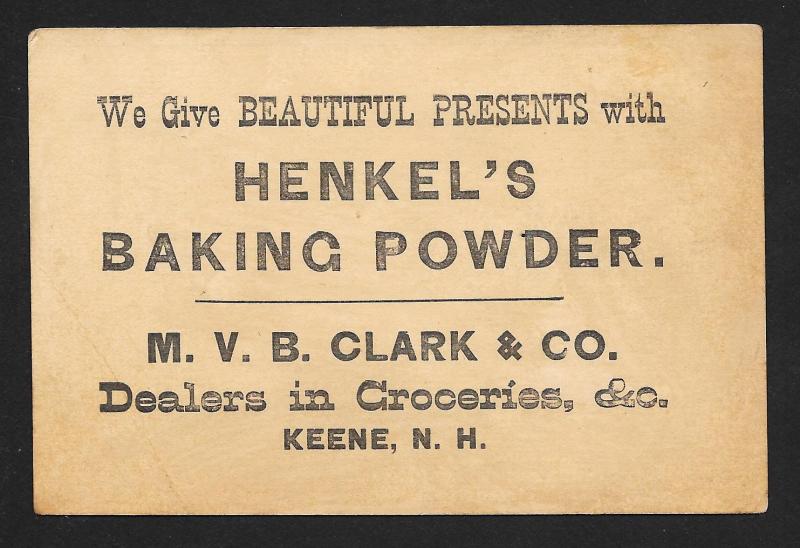 VICTORIAN TRADE CARDS (2) Henkel's Baking Powder Kids