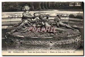 Old Postcard Versailles Basin Basin Ceres four seasons or the & # 39ete