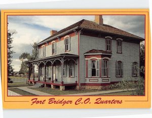 Postcard Fort Bridger C. O. Quarters, Fort Bridger, Wyoming