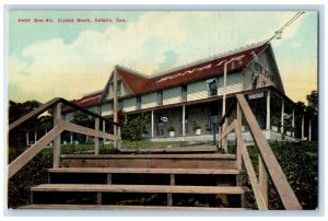 c1910 Exterior View Hotel Bon Air Crystal Beach Ontario Canada Vintage Postcard 