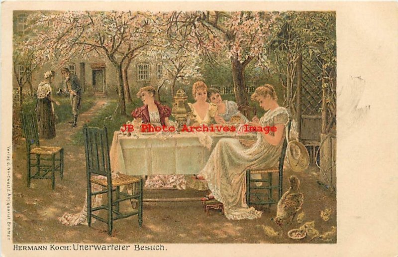 Hermann Koch, Nordwestd Antiquariat, Unerwarteter Besuch, Afternoon Tea Party