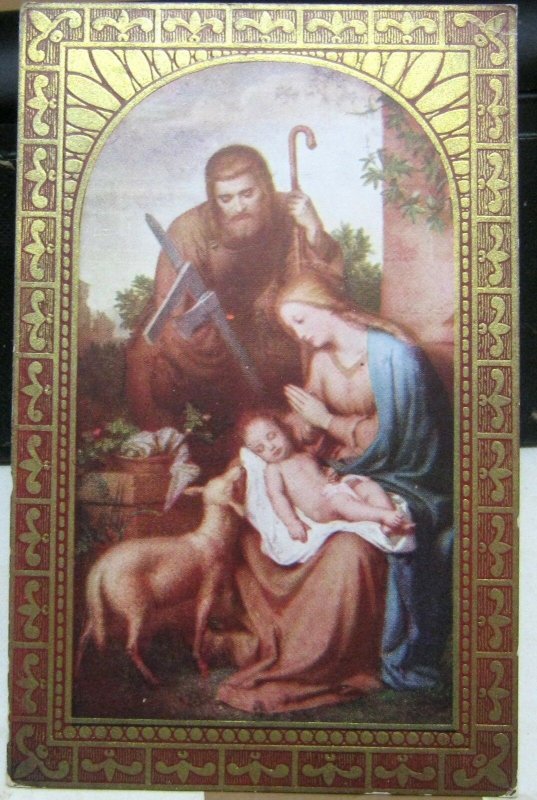 Postcard Religious Holy Family - unposted