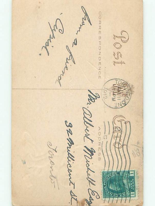 Divided-Back CUPID VALENTINE SCENE Cute Postcard W7625