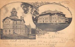 Mason City Iowa School Multiview Antique Postcard K81358