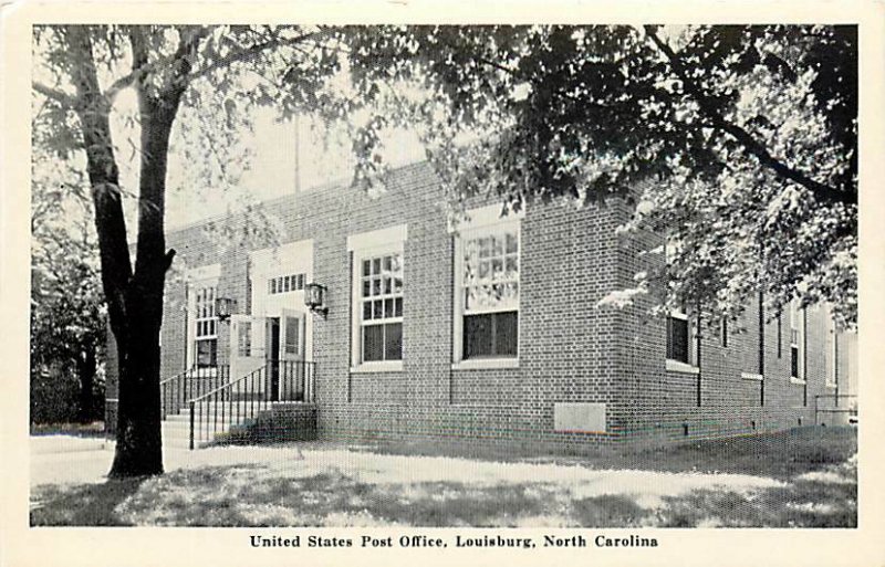 NC, Louisburg, North Carolina, Post Office, Graycraft Card Co No L-145