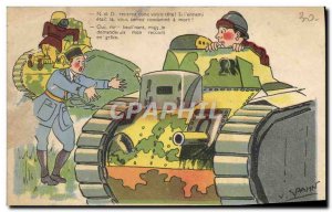 Postcard Old Army Tank Spahn