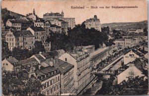 Czech Republic Karlovy Vary Blick von der Stephan Promenade KarlsbadC126