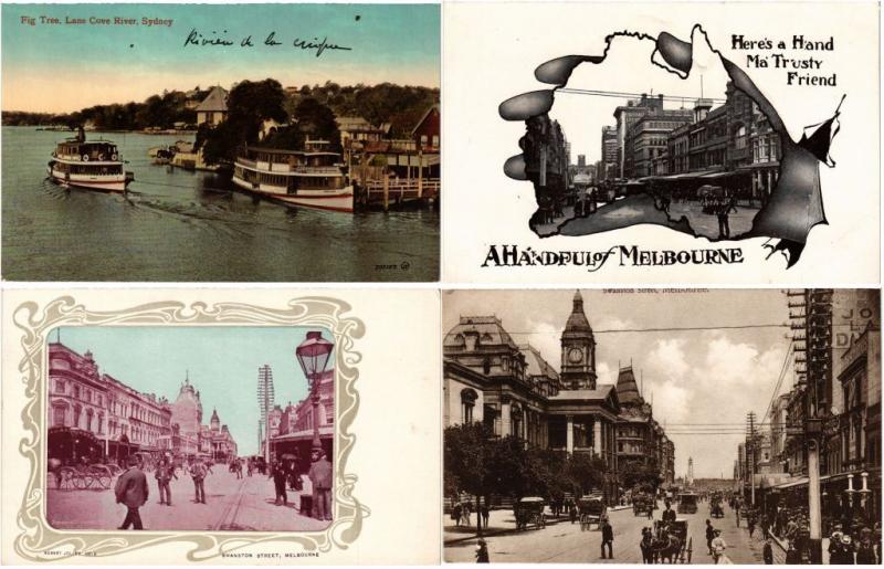 AUSTRALIA AUSTRALIE 62 CPA Vintage Postcards 1900-1940 period