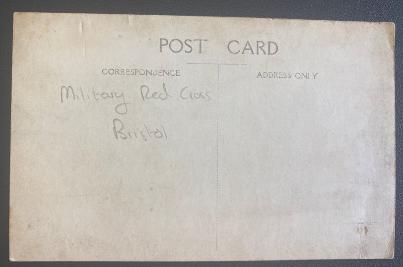 Mint England Real Picture Postcard Military Red Cross Bristol