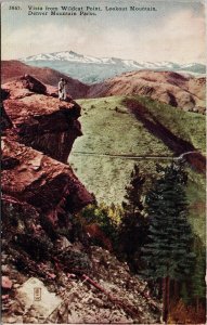 Vista from Wildcat Point Lookout Mountain Colorado DPO Hawthorne CO Postcard F42