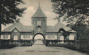 Netherlands Leersum Ingang Huize Hoogstraat  Vintage Postcard 03.76