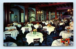 Empress Hotel dining room restaurant interior VICTORIA B.C. Canada Postcard