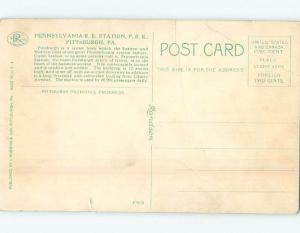 Divided-Back PENNSYLVANIA RAILROAD TRAIN DEPOT STATION Pittsburgh PA G2459